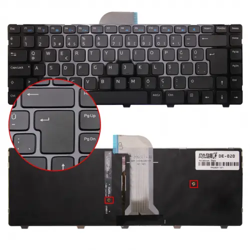 Dell 0RNN5P, 0X48YG Klavye Işıklı (Siyah TR)