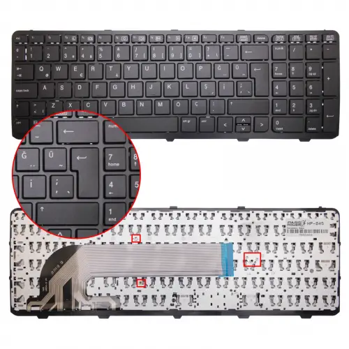 Hp V138530AS1, V139502AS1 Notebook Klavye (Siyah TR)