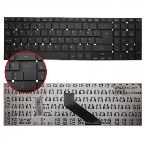 Acer Extensa EX2519, 2519-CBAN Notebook Klavye (Siyah TR)