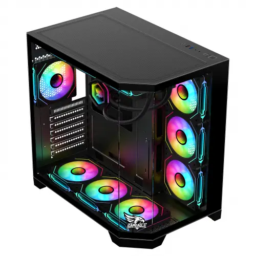 Gameagle Edge 7 Argb Fanlı Gamer Bilgisayar Kasası 850W 80+ Plus Bronz Powerlı (Siyah)