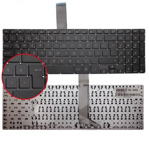Asus VivoBook Flip TP501UB-CJ051T Notebook Klavye (Siyah TR)