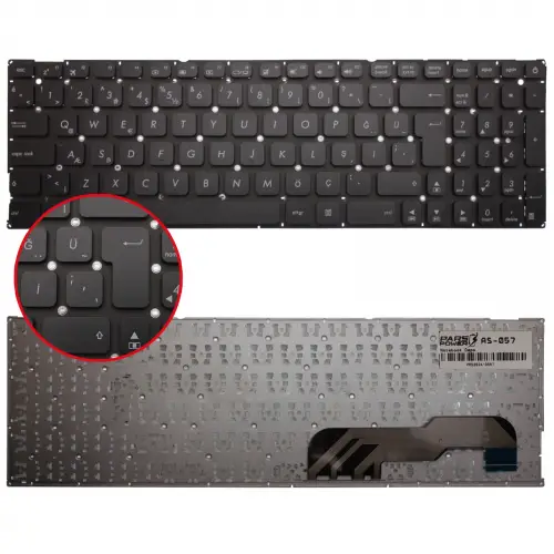 Asus 0KN0-UK1HU13, 0KNB0-6131US00 Notebook Klavye (Siyah TR)