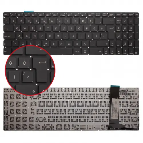 Asus 0KN0-M31BE23, 0KN0-6120FR00 Klavye (Siyah TR)