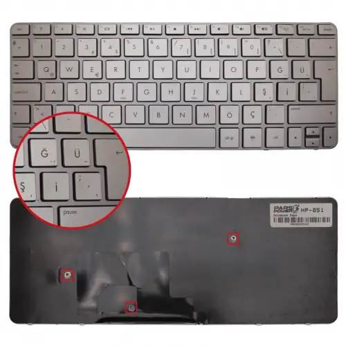 Hp NM3 Notebook Klavye (Gümüş TR)