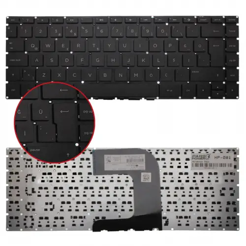 Hp ProBook 340 G1, 340 G2, 345 G2 Notebook Klavye (Siyah TR)