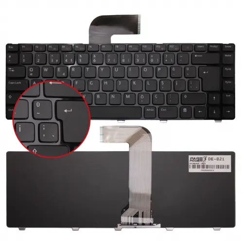 Dell XPS 15 L502, L502X Notebook Klavye (Siyah TR)