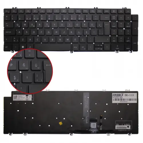 Dell Precision 3571 XCTOP3571EMEA-VP- Klavye Işıklı (Siyah TR)