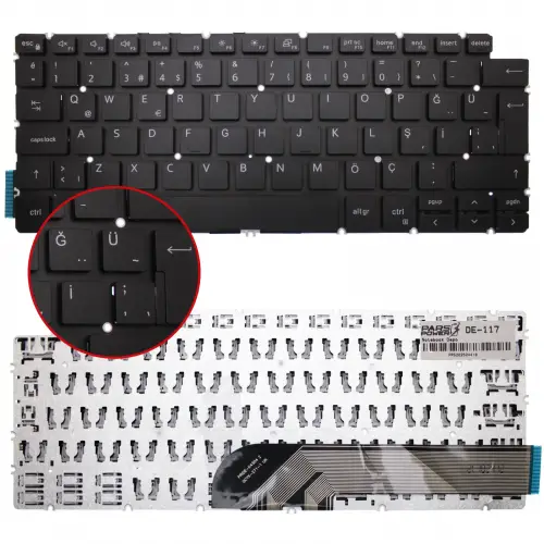 Dell Inspiron 7491 Uyumlu Klavye (Siyah TR)