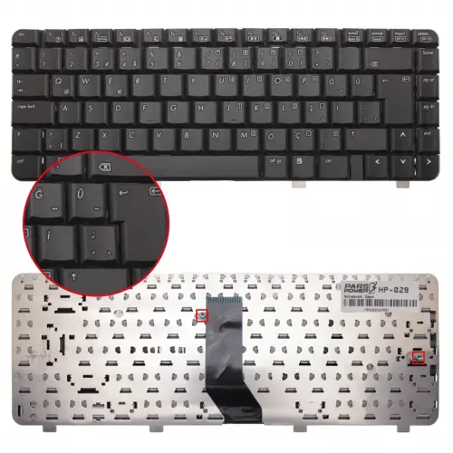Hp NSK-H5Q0G, NSK-H5Q0T, NSK-H5Q1D Notebook Klavye (Siyah TR)