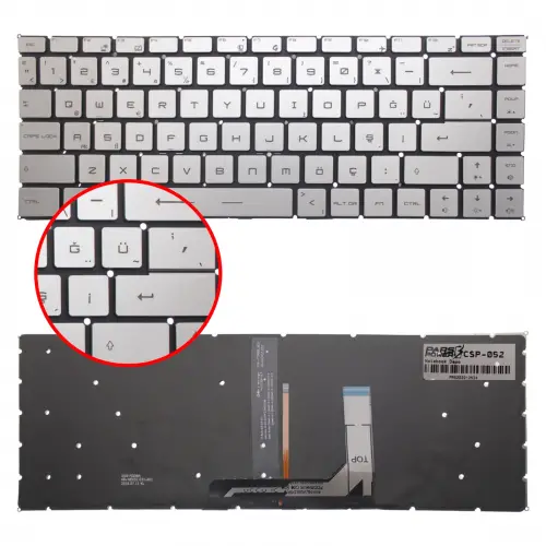 Msi 9Z.NEVBN.A0T Klavye Işıklı (Gümüş TR)