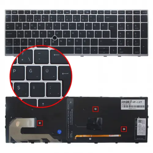 HP ZBook 15u G6 (6TP83EA) Klavye Işıklı (Siyah TR)
