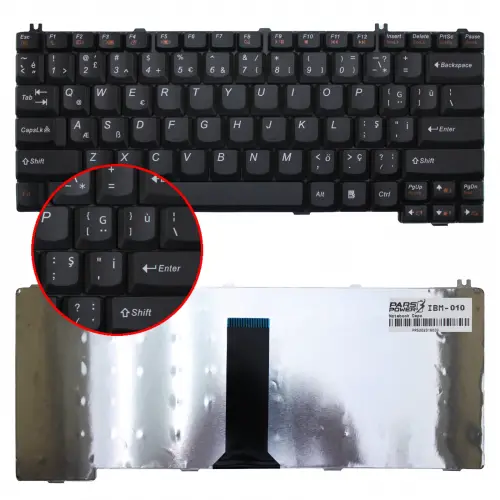 Lenovo ideaPad Y510, Y520, Y530, 3000 N100, 3000 N200, N500, G530 Notebook Klavye (Siyah TR)
