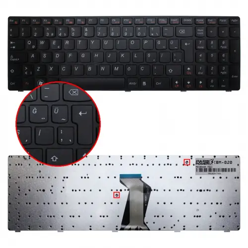 Lenovo 25.201.850, 25-201816, 25201846 Notebook Klavye (Siyah TR)