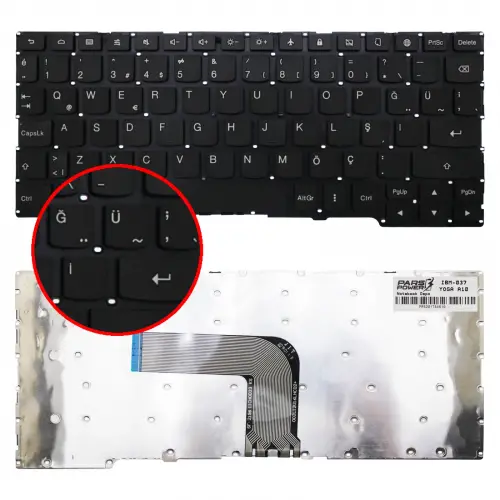 Lenovo 25213984 Uyumlu Notebook Klavye (Siyah TR)