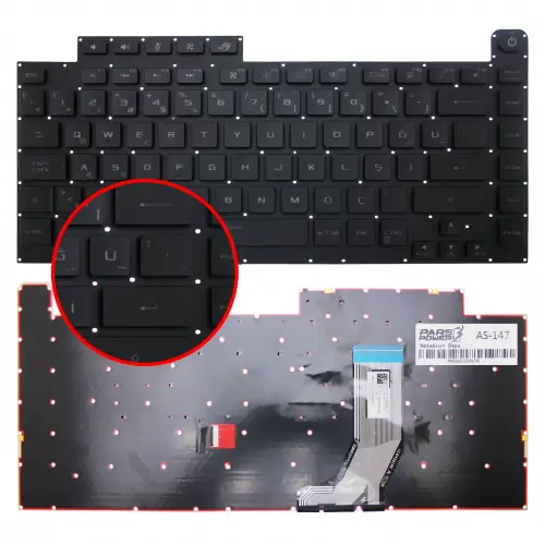 Asus ROG Strix G V184262AE1 TR Klavye Işıklı (Siyah TR)