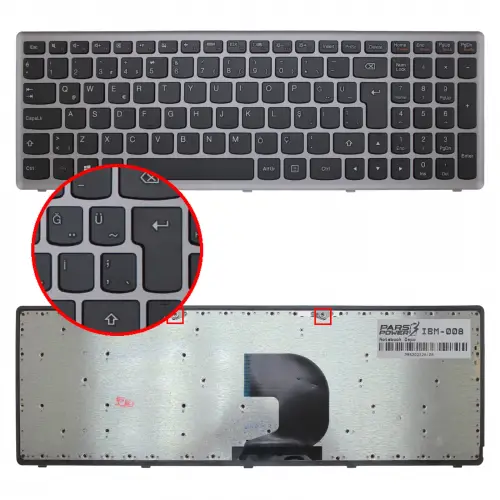 Lenovo V136520ES1,  V136520JS1  Notebook Klavye (Siyah TR)