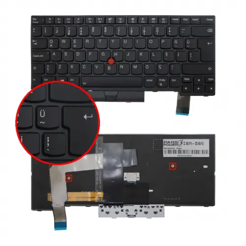 Lenovo ThinkPad 01AX516 ,01AX557, 01AX598 Klavye Işıklı (Siyah TR)