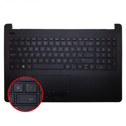 HP 15-bs154nt (4UL32EA) Üst Kasalı Klavye (Siyah TR)