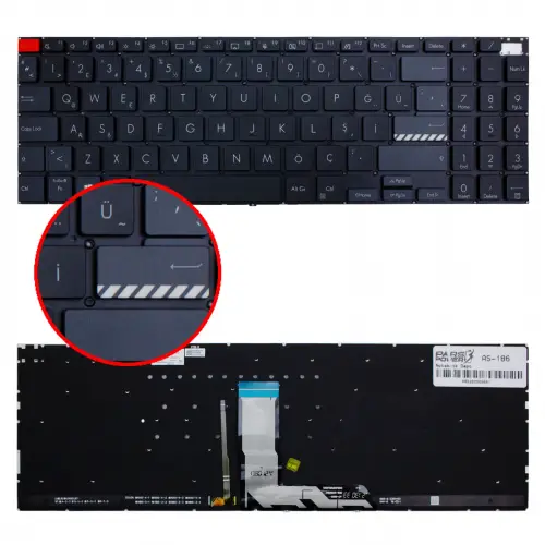 Asus Vivobook Pro 15 OLED M3500 Serisi Klavye Işıklı (Siyah TR)