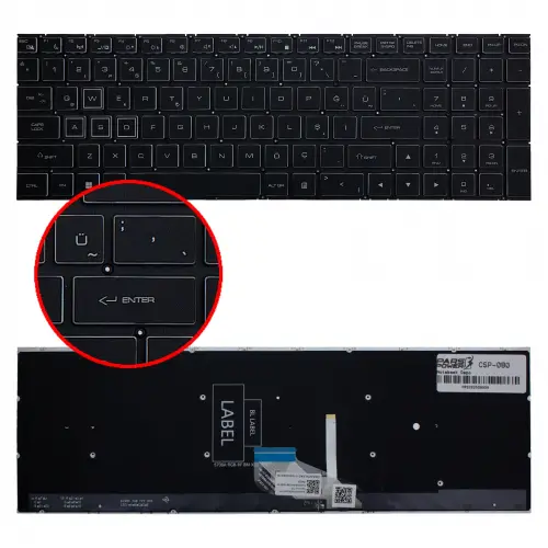 Casper Excalibur AENL5U00010 Klavye Işıklı (Siyah TR)