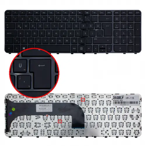 HP PK130R12B21, V134702BS1 Notebook Klavye (Siyah TR)