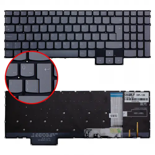 Lenovo LOQ 15AHP9 83DX00B7TR Klavye Işıklı (Füme TR)