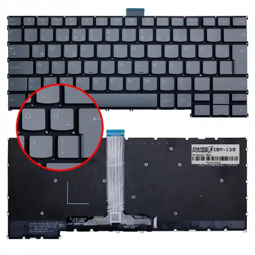 Lenovo ThinkBook 14 G6 IRL 21KG004NTR Klavye Işıklı (Füme TR)