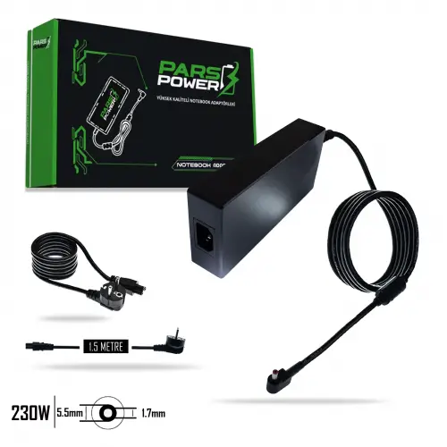 PRS-120 230W 19.5V 11.8A 5.50x1.70mm Adaptör Şarj Aleti-Cihazı (Pars Power)