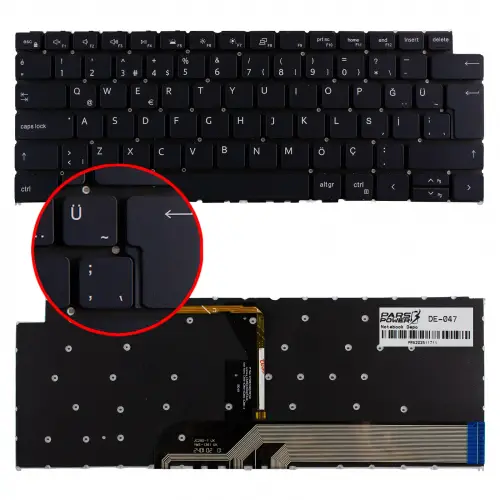 Dell 57GC6, 057GC6 Klavye Işıklı (Siyah TR)