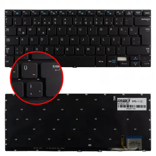 Samsung Ativbook 7 Np740u3e Klavye Işıklı (Siyah TR)