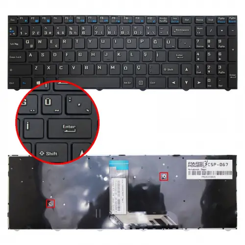 Monster Tulpar T6 V3 Serisi Notebook Klavye (Siyah TR)