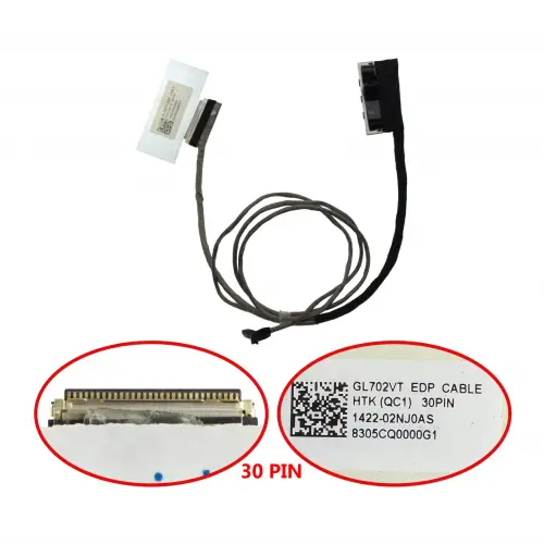 Asus GL702ZC-GC006T Lcd - Ekran Data Flex Kablosu