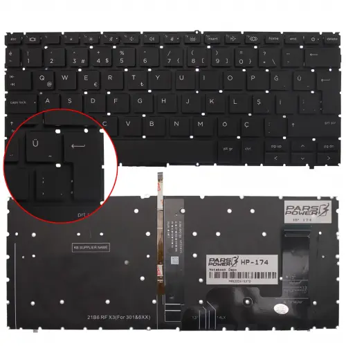 HP ZBook Firefly 14 G11 Serisi Klavye Işıklı (Siyah TR)