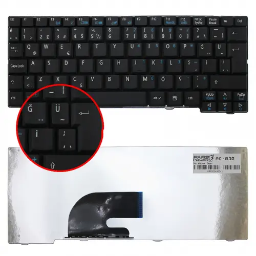 Gateway Mini NETBOOK LT2044U Notebook Klavye (Siyah TR)