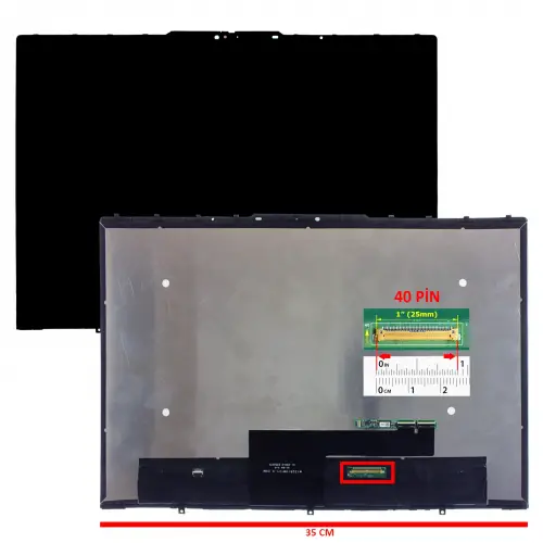 Lenovo Yoga 7 82QG005BTX 2si 1 Arada Dokunmatik + Led Ekran Panel Set