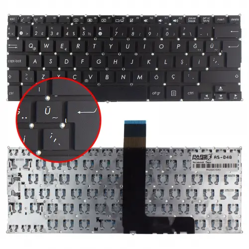 Asus VivoBook 0KNB0-1123TU00, 9Z.N8KSQ.70T Klavye (Siyah TR)