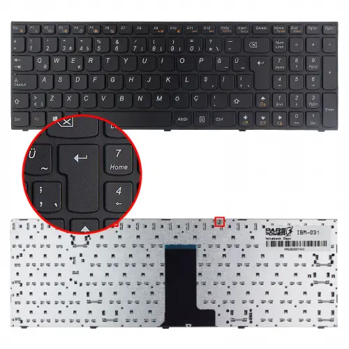 Lenovo V-1365200S1, V-136520GK1-TR Notebook Klavye (Siyah TR)