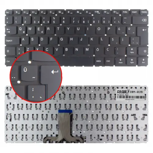 Lenovo Yoga 510-14AST, 80S9, 80VB Notebook Klavye (Siyah TR)