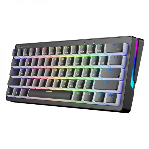 Gameagle Poseidon RGB Kablolu 12 Mod RGB US Layout Double Shot Full Anti-Ghosting Mekanik Oyuncu Klavyesi