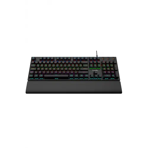 Nova MK104 Rainbow Bilek Destekli Türkçe FullAnti-Ghosting Mekanik Oyuncu Klavyesi Siyah Blue Switch