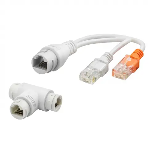 Poe Splitter RJ45 Ethernet + Dc Güç Ayırıcı Ip Kamera ve Ağ Cihazları Için T Adaptör