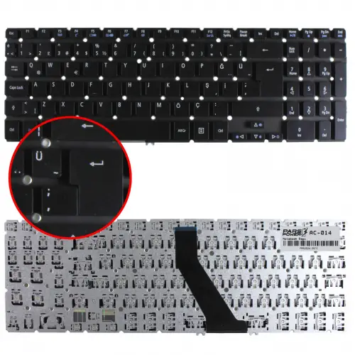 Acer Aspire V5-573P-9899 Notebook Klavye (Siyah TR)