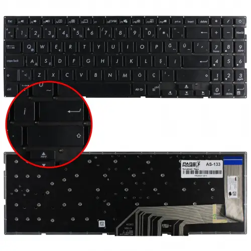Asus VivoBook 15 X571GD-BQ524 Klavye (Siyah TR)