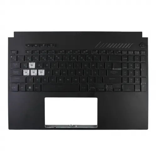 Asus Tuf Gaming A15 FA507, FA507NU Klavye Rgb Işıklı Kasalı (Siyah TR)