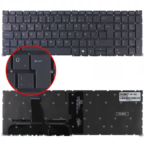 HP Zbook 911100217730 Klavye Işıklı (Siyah TR)