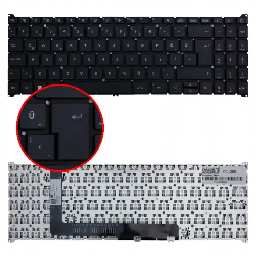 Acer Aspire 3 N23H4 Klavye (Siyah TR)