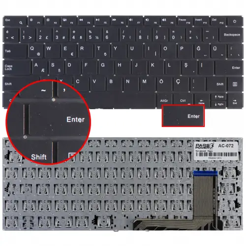 Acer Aspire Lite AL14-31P-39KN Klavye (Siyah TR)
