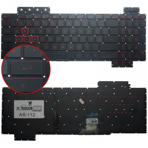 Asus 90NR00J3-R31TU0 Klavye Işıklı (Siyah TR)