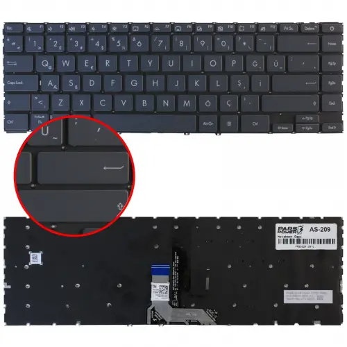 Asus ZenBook UM425QA-ES51 Klavye Işıklı (Gümüş TR)