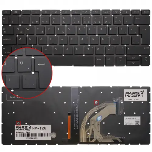 HP Probook HSN-Q14C Klavye Işıklı (Siyah TR)